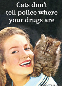 Magnet-Cats don't tell police where your drugs are