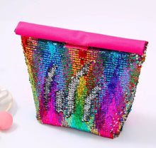 Load image into Gallery viewer, Sequin Insulated Lunch Tote