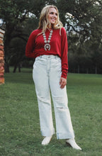 Load image into Gallery viewer, White Straight Leg Jeans