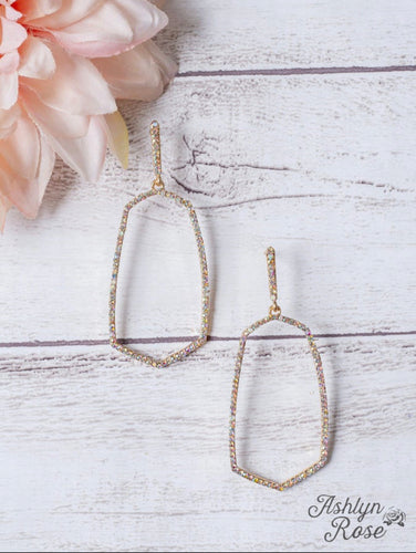 Always Stunning White Gold Rhinestone Oval Earrings