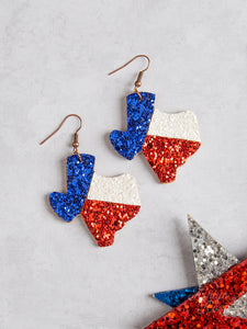 Texas Pride Sparkling Earrings