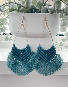 Boho Macrame Earrings