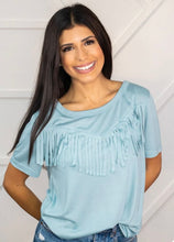 Load image into Gallery viewer, The Right Amount of Western Tee Teal
