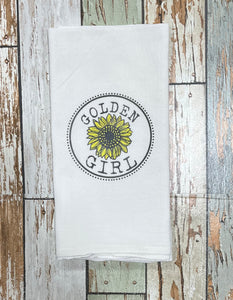 Golden Girl Tea Towel