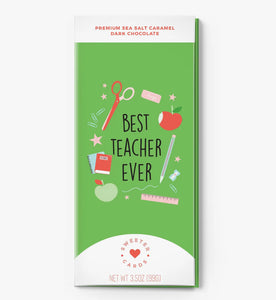 Teacher Appreciation Card with Chocolate INSIDE