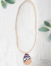 Load image into Gallery viewer, Split Between Grind and Shine Beaded Necklace, Leopard