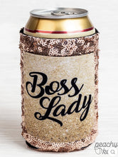 Load image into Gallery viewer, Boss Lady Sequin Can Cooler