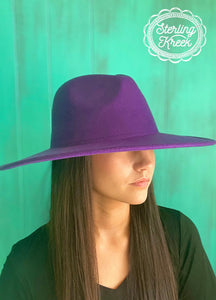 The Abbey Hat - Purple