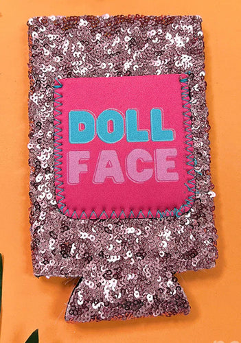 Doll Face Can Cooler