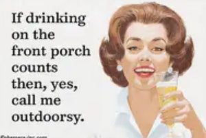 Magnet: If drinking on the front porch counts