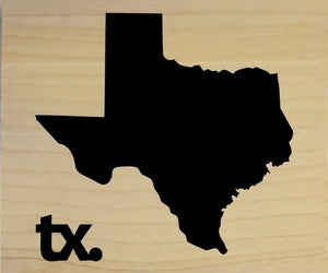 Real Wood Texas Tile Magnets