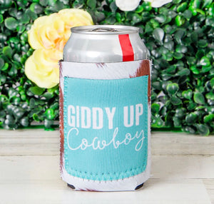 Peachy Keen Giddy Up Cowboy Can Coolers For Slim Can