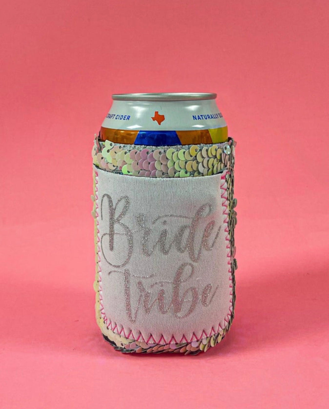 Bride Tribe On Iridescent 2 Tone Sequins Regular Can