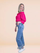 Load image into Gallery viewer, Restock limitless Stretch Contemporary Top In Hot Pink