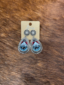 Aztec Drop Earrings