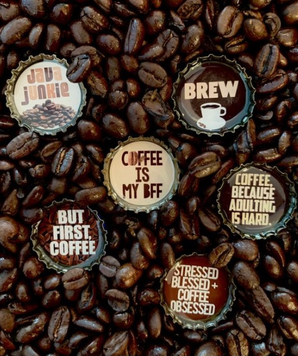 Coffee Magnets - Six Pack