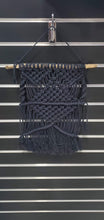 Load image into Gallery viewer, Medium Black Macrame Wall Hanger
