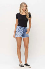 Load image into Gallery viewer, High Rise 2 Tone Stretch Shorts